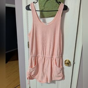 Pink Sleeveless Romper